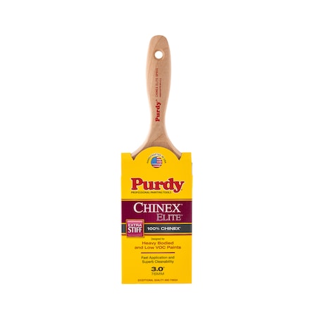 Purdy Purdy Chinex Elite Sprig 3 in. Extra Stiff Flat Trim Paint Brush 144580930